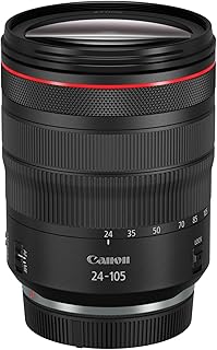 Canon RF 24-105mm f/4L IS USM Zoom Lens, Black, Compatible with EOS R Series Mirrorless Cameras