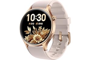 Smart Watch for Women, Answer/Make Call, 1.32'' AMOLED Ultra-Clear Screen Fitness Tracker with Heart Rate/Sleep/SpO2 Monitor, Smartwatch for iPhone/Samsung/Android, 110+ Sport Modes, 3ATM Waterproof